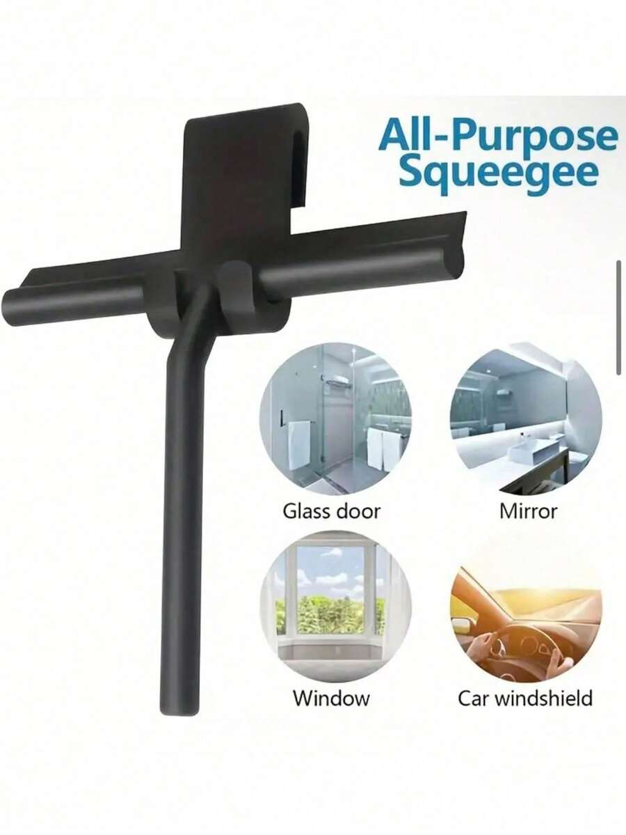 2pc Squeegee For Shower Glass And Mirrors
